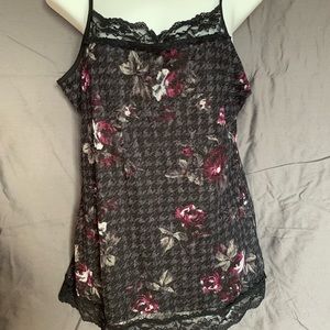 Maurice's Large Cami with lace trim